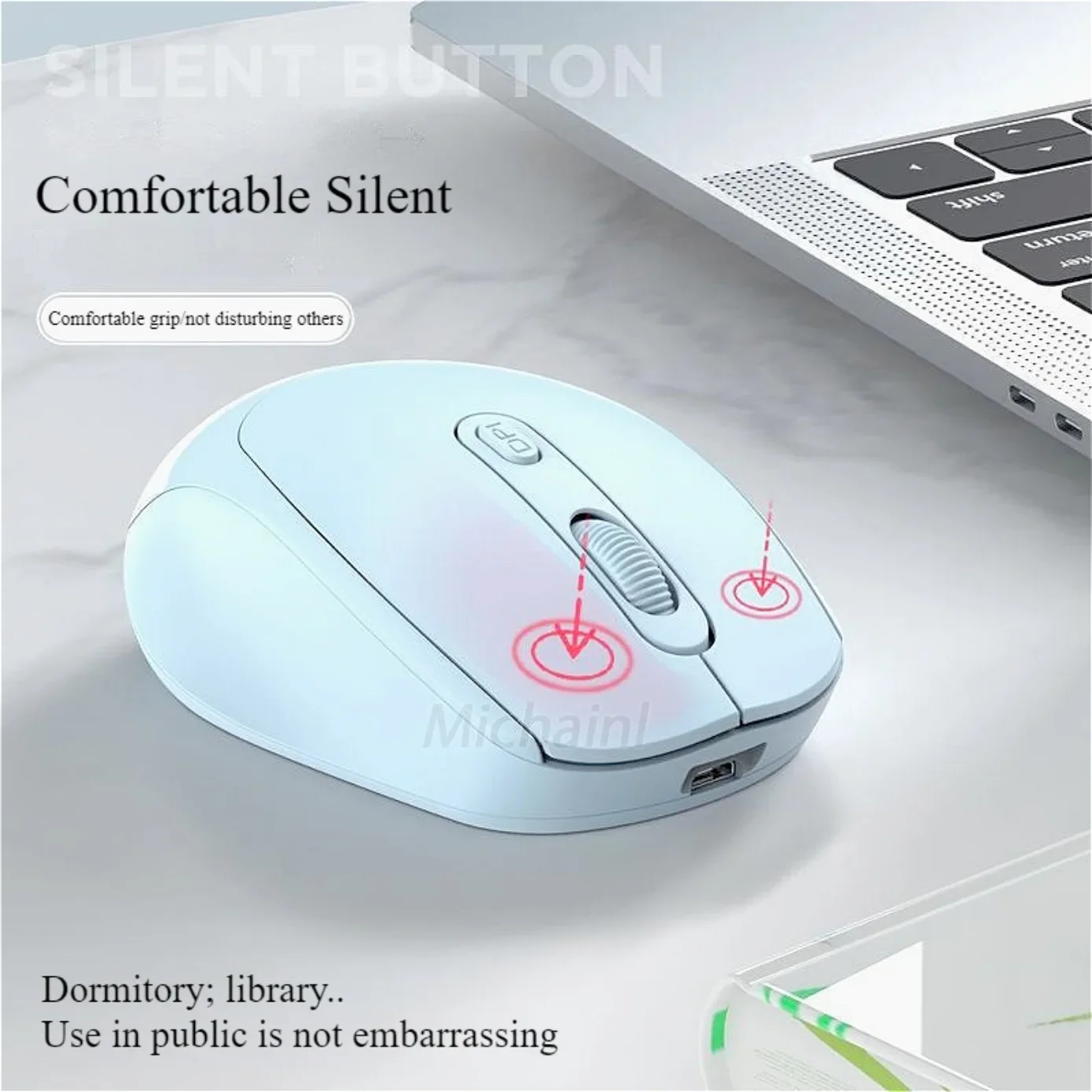 MINGCVIL Drahtlose Maus RGB Wiederaufladbare Bluetooth Mäuse Drahtlose Computer Ergonomische Gaming Maus für Laptop PC einstellbare DPI