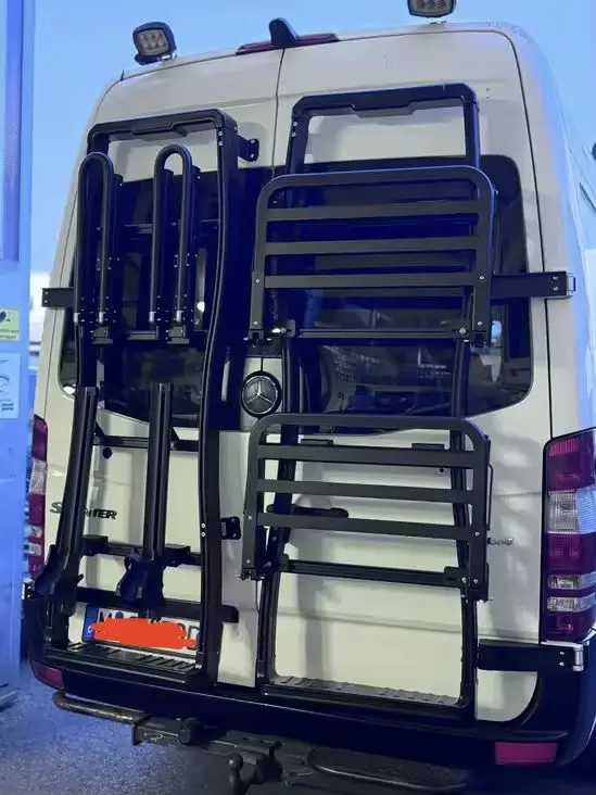 Direct Factory Sale Durable Rear Door Organizer With Ladder Back Rack Accessory For Sprinter 907 Motorhomes For Motorhomes