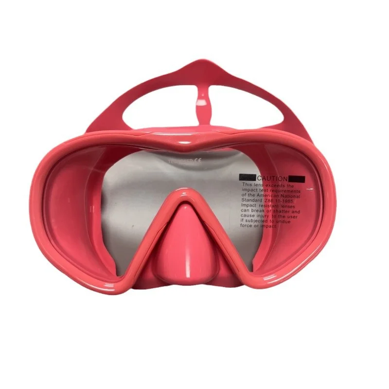 Snorkel Diving Mask Swimming Goggles Silicone Skirt Scuba Mask With Colorful Lens Tempered Glass Wide View For Adult Youth