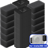 12/24PCS Mic Wind Muff Premium Wind Noise Reduction Covers for Insta360 X4 Cameras Windproof Cotton Foam Outdoor Wind Filter