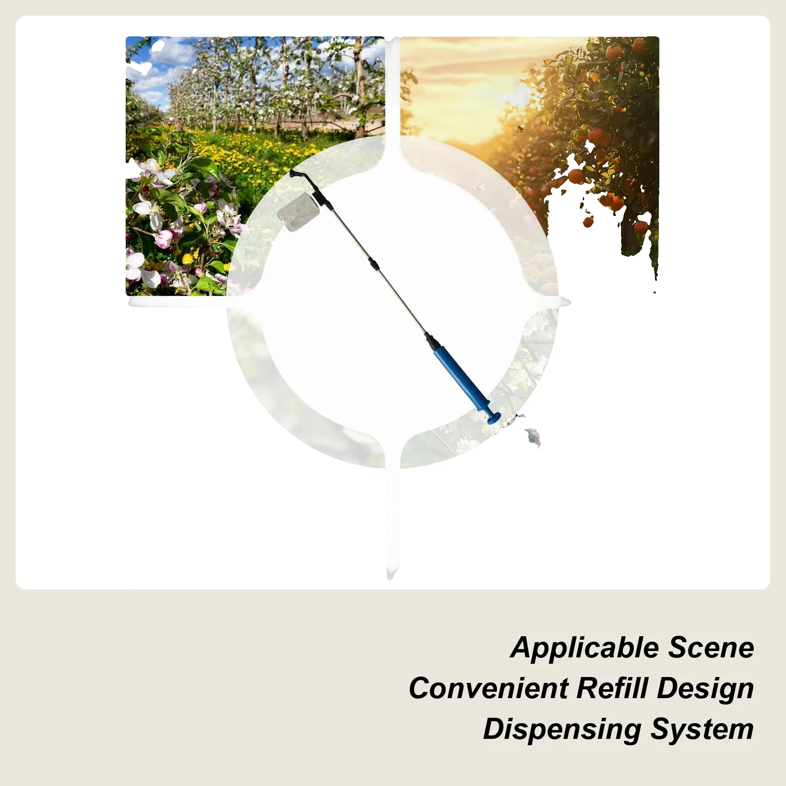 Powder Sprayer Pollinator Tool Handheld Lightweight Garden Agriculture Farm Epidemic Prevention Powder Duster Applicator