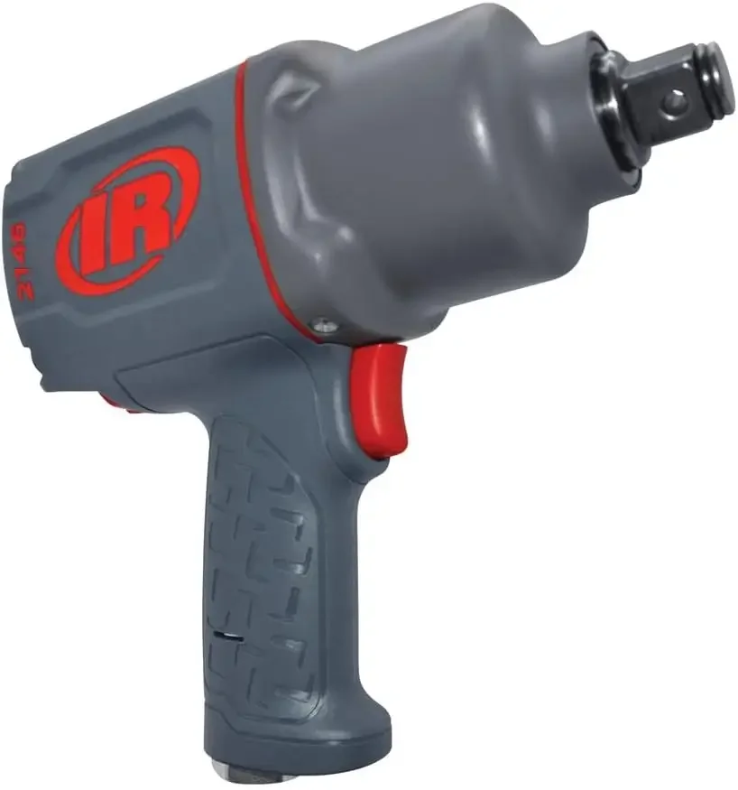 Ingersoll Rand 2146Q1MAX Unidade de 3/4 polegadas, chave de impacto de ar, silenciosa, torque de bucha de porca de 2.000 pés-lbs, dever de manutenção, aperto de pistola