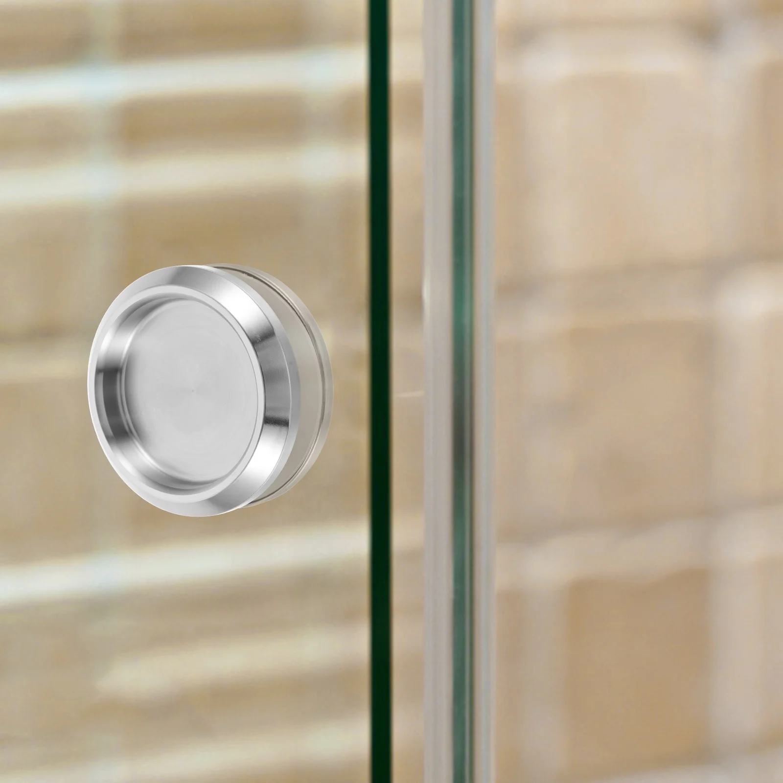 

2pcs Stainless Steel Bathroom Door Handles Round Pull Knob For Glass Sliding Shower Cabinet Interior Door Hardware