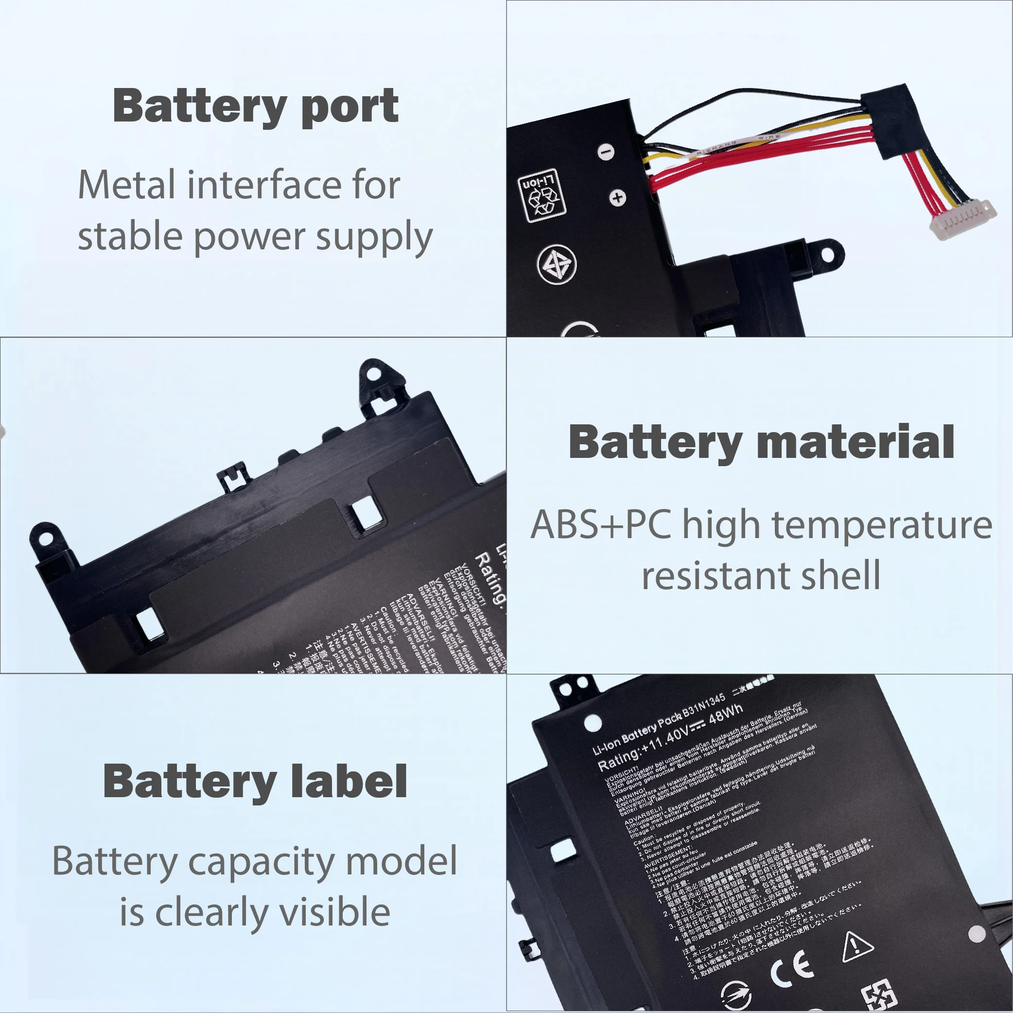 B31N1345 11.4V 48Wh 4210mAh Battery for Asus Transformer Book Flip TP500LB TP500LN 48Wh