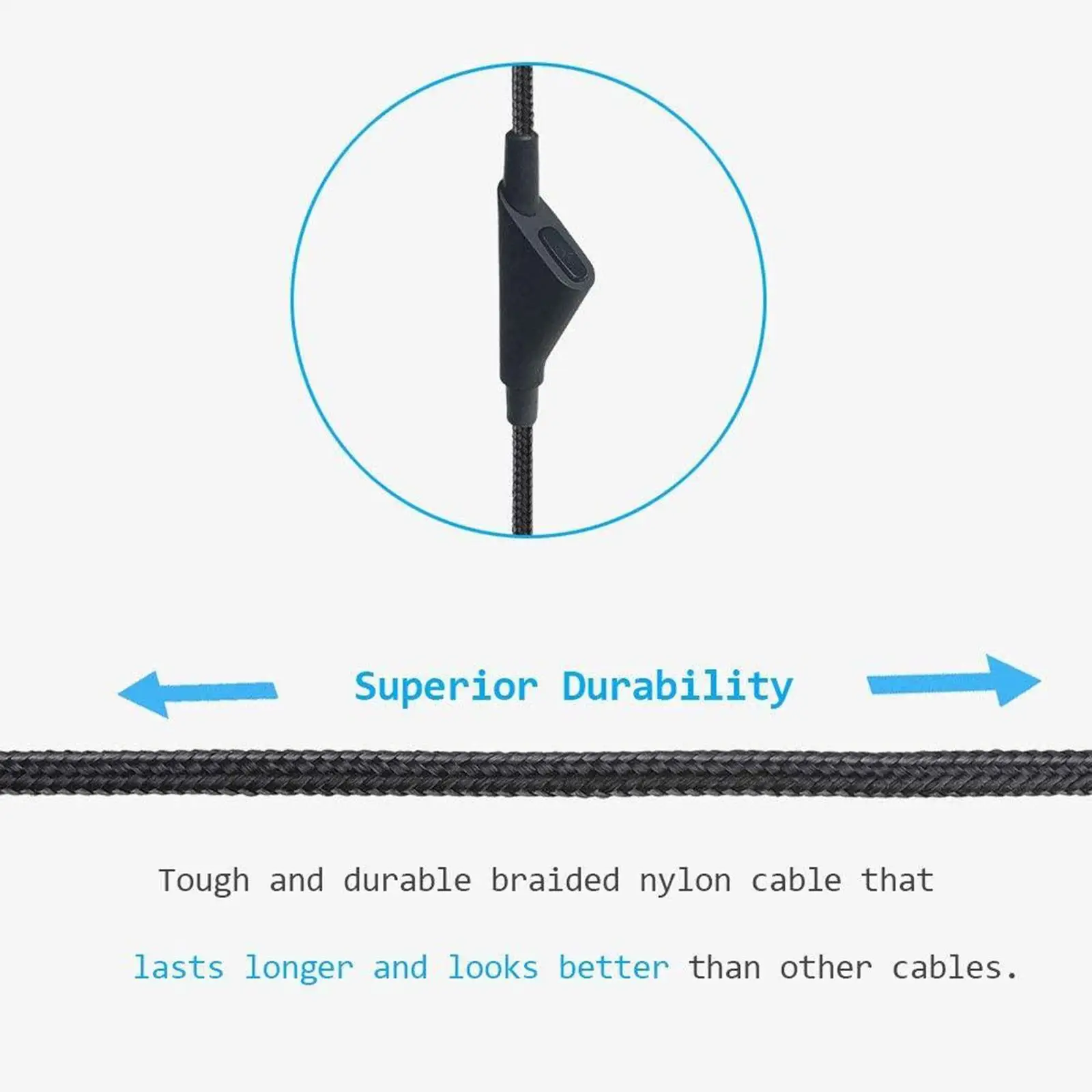 Gaming Headset Cable With Gold-plated Plug Durable And Lo-gitech Astro A10 A40 A40tr Brings Clear