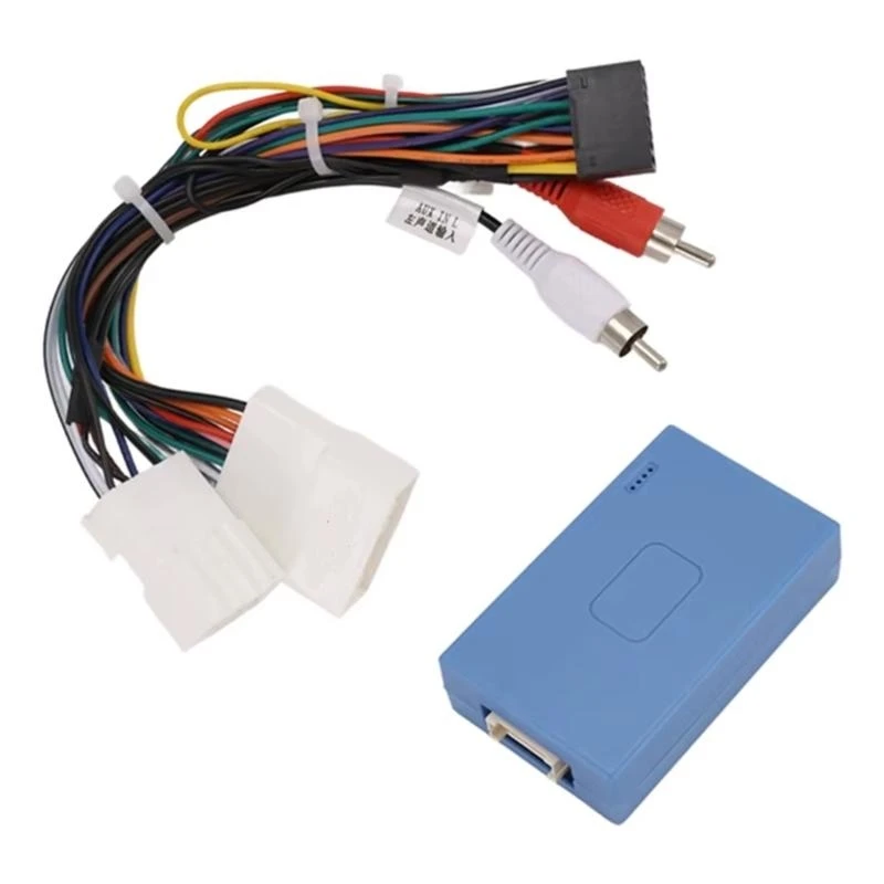 

Radio Power Cable Canbus Box Decoders 16 Pin Wiring Harness Adapter Stereo Installation for Vehicle Easy Installation H9EE