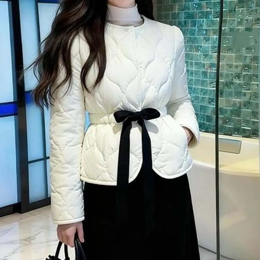 chic, super good-looking,  warm cotton-padded clothes  unique  beautiful,  white short  jackets women's winter.