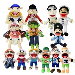 1-5PCS NEW 60cm Jeffy Dad Hand Puppet Family Soft Plush Toy Talk Show Christmas Duffy Puppet Kids Birthday Christmas Gift