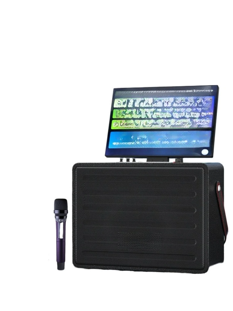 

K129 square dance stereo with display screen outdoor bluetooth speaker home k singing ktv integrated