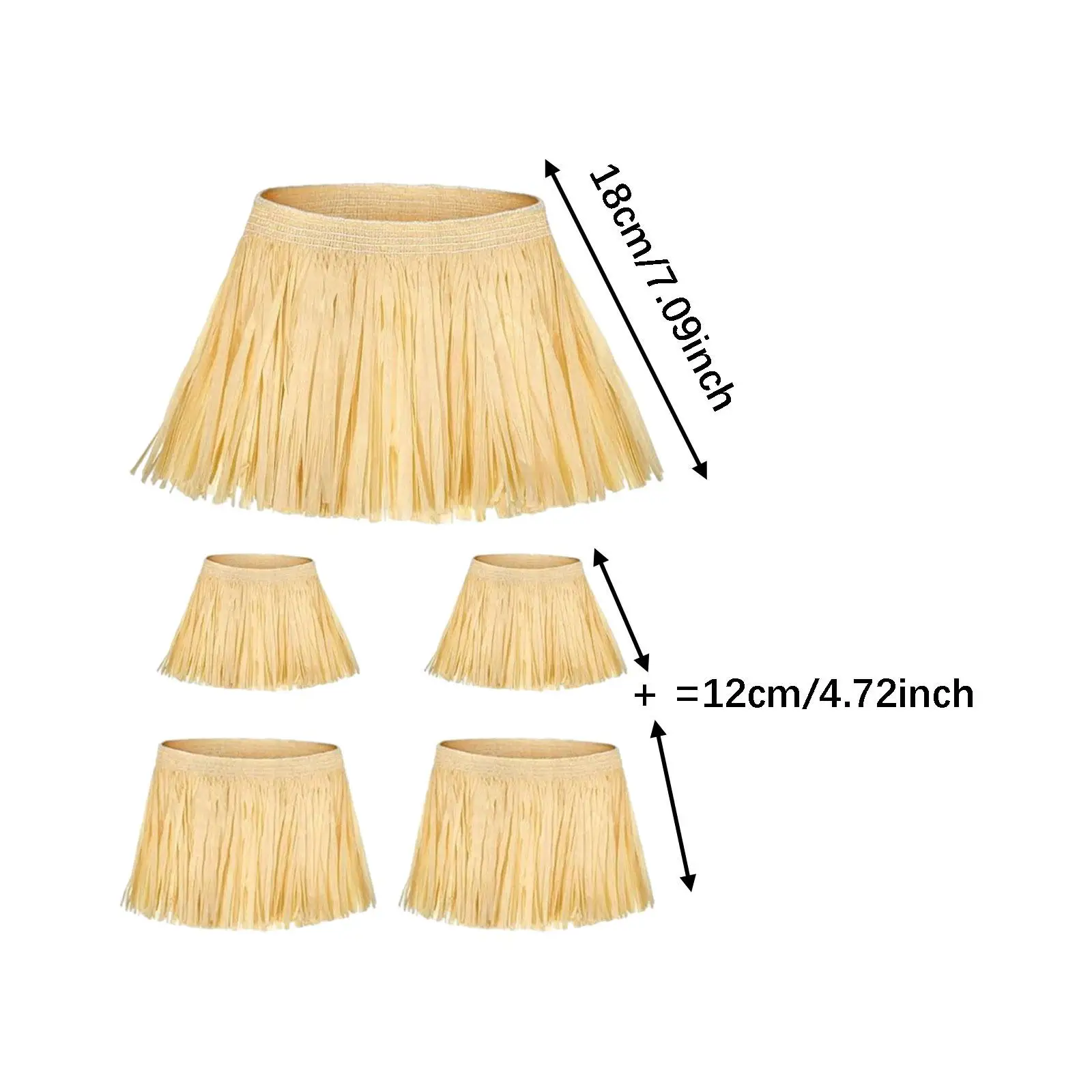 5 Pieces Scarecrow Straw Kit Accessory Scarecrow Costume Set for Costume Adults