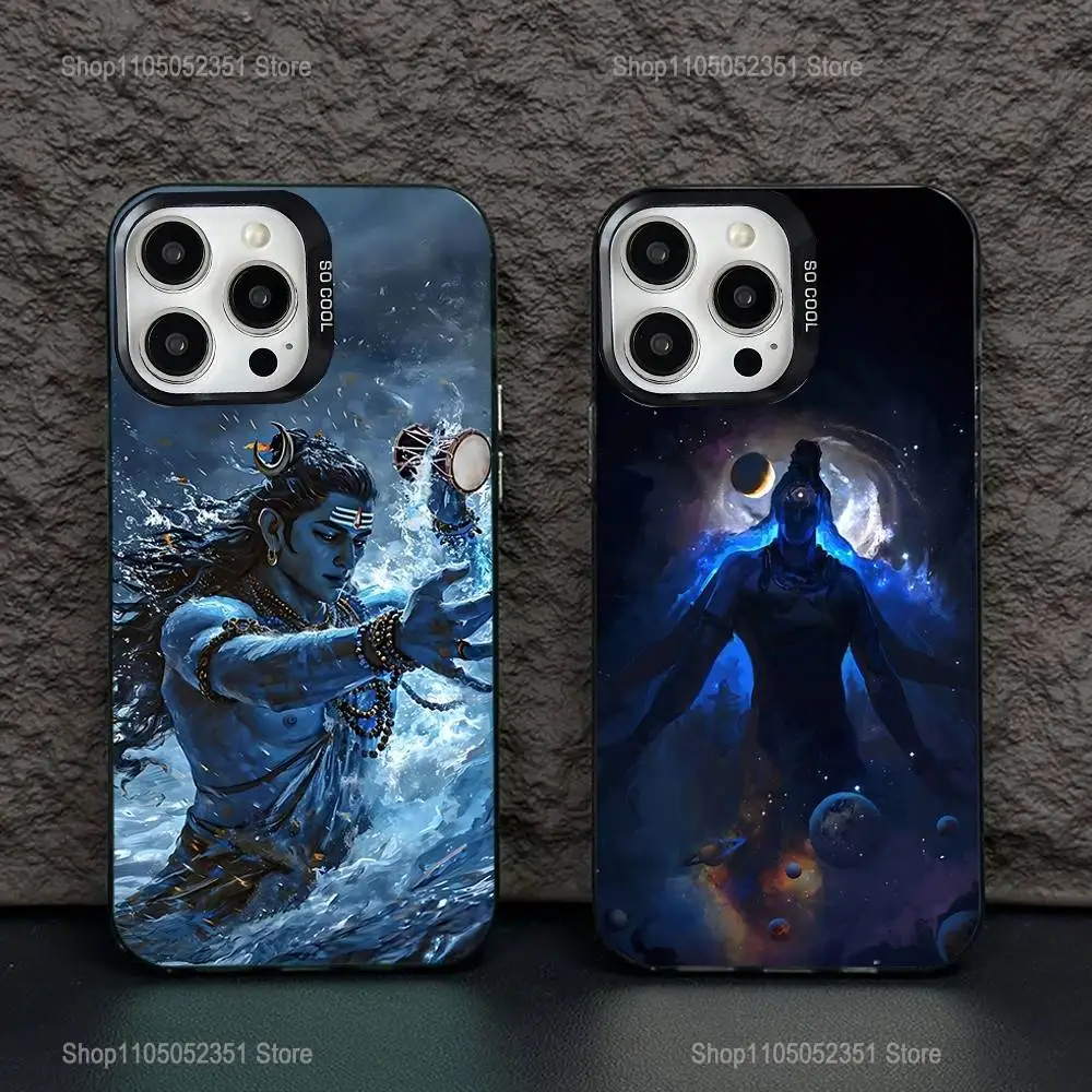 

Lord Shiva Mahadev Of India Phone Case For iPhone 16,15,14,13,12,11,Pro,XS,Max,Plus,Mini,SE Black Candy Matte Shockproof Cover