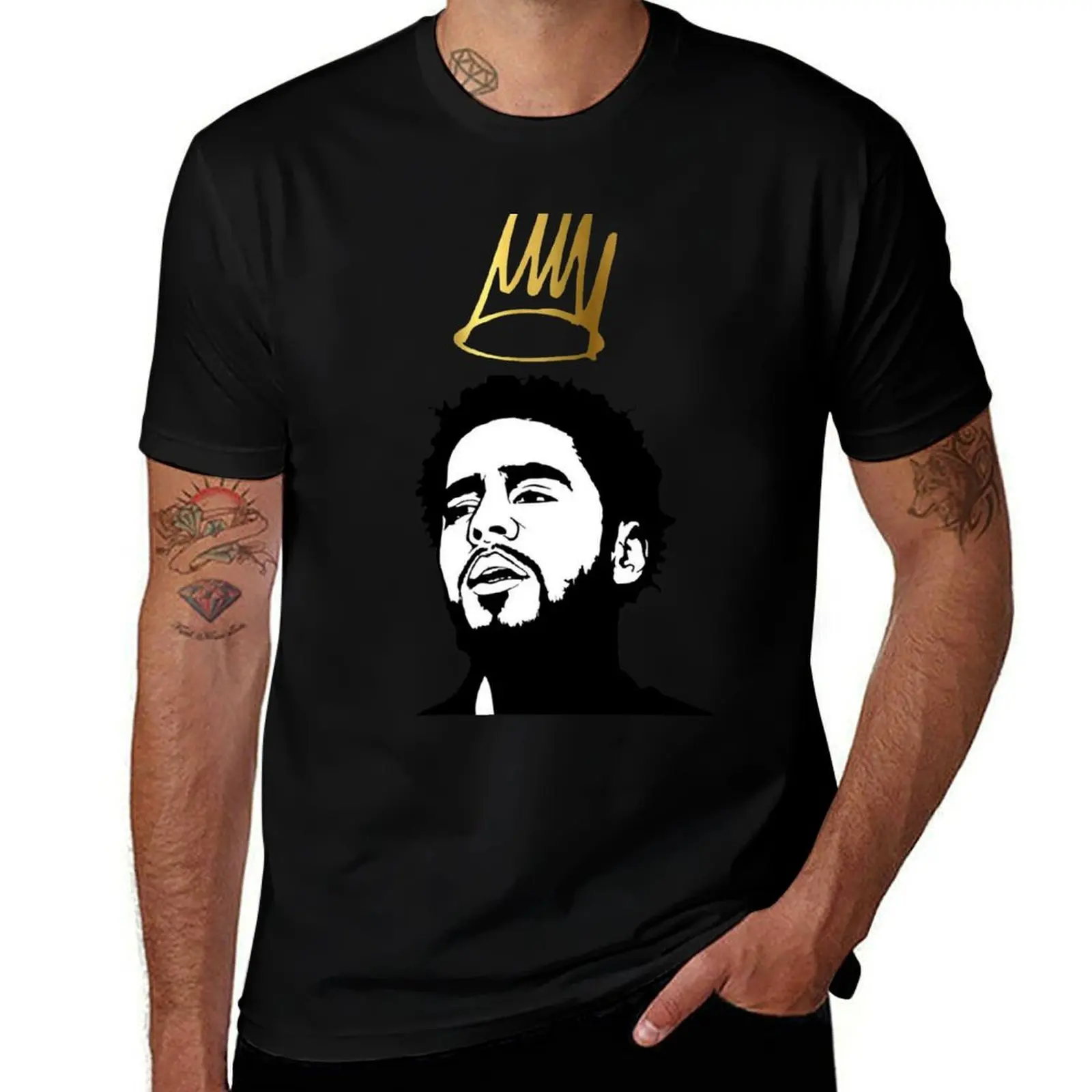 J. cole 2 Exlusive T-Shirt Sweat Resistant Workout Tee Shirt T-Shirt
