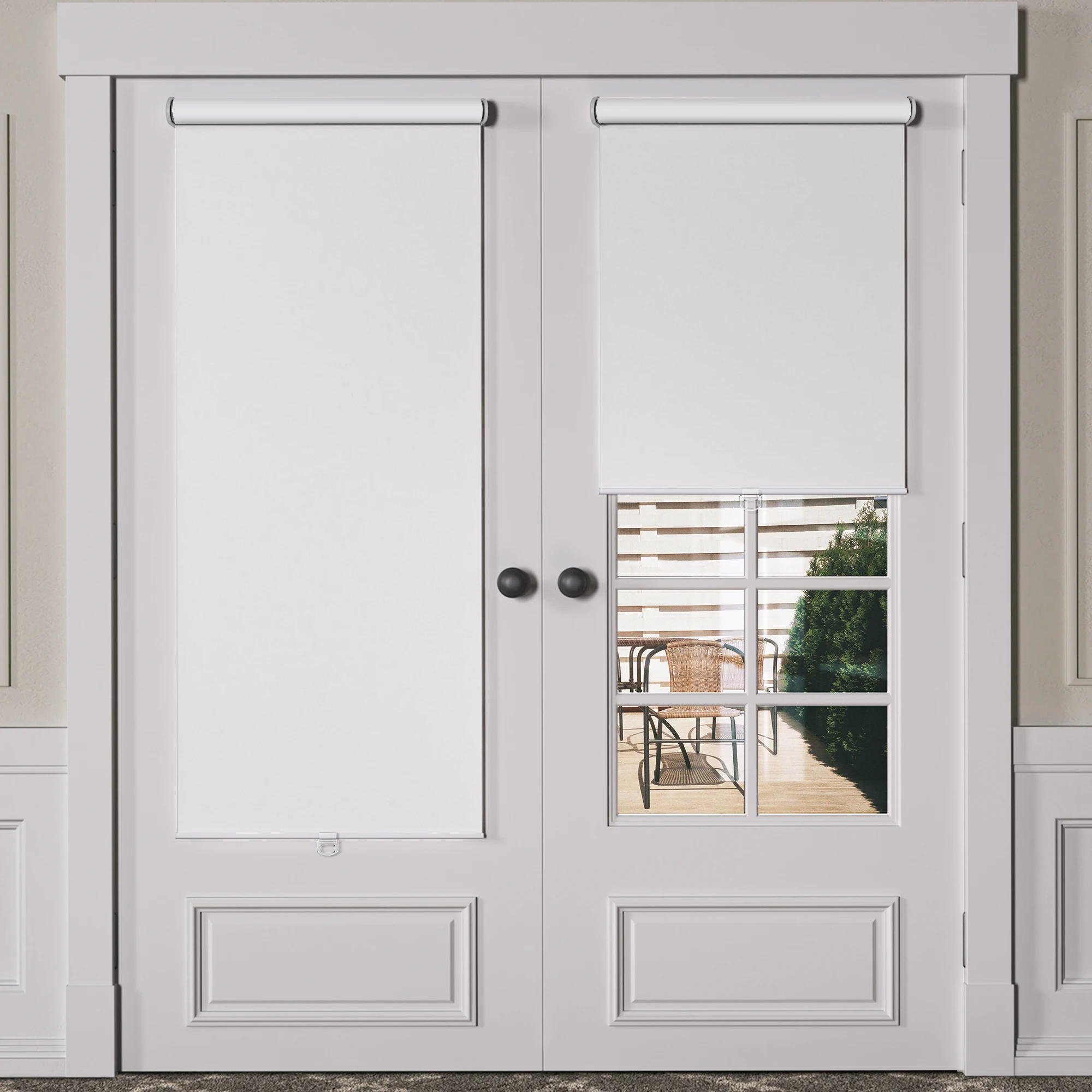 Blackout Roller Shades for Windows Cordless Roller Blinds UV Protection Energy Saving Room Darkening Shades for Windows