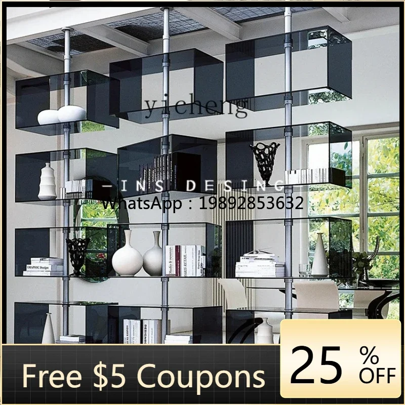 

W-31 Storage Stainless Steel Partition Shelf Bookshelf Acrylic Locker Screen Display Stand