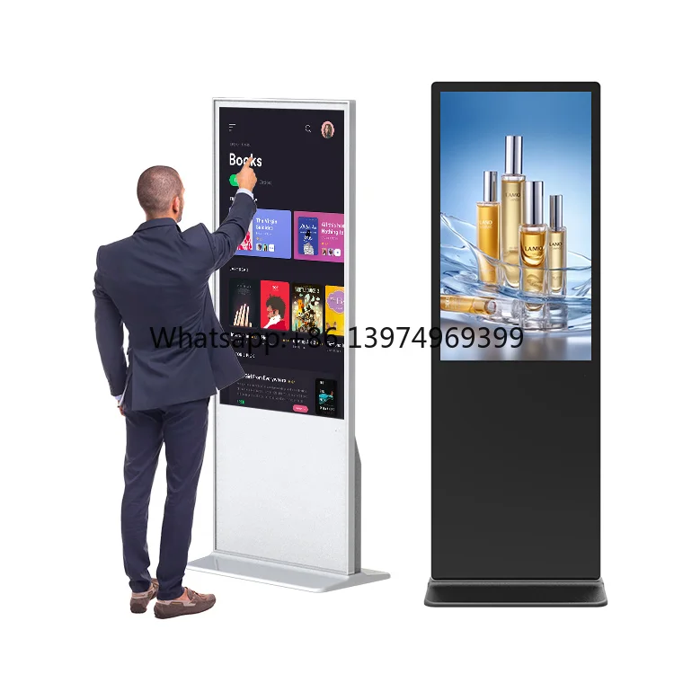4K Lcd Touch Screen Information Kiosk Digital Signage and Displays Portable 32 43 50 55 Inch Lcd Commercial Digital Signage