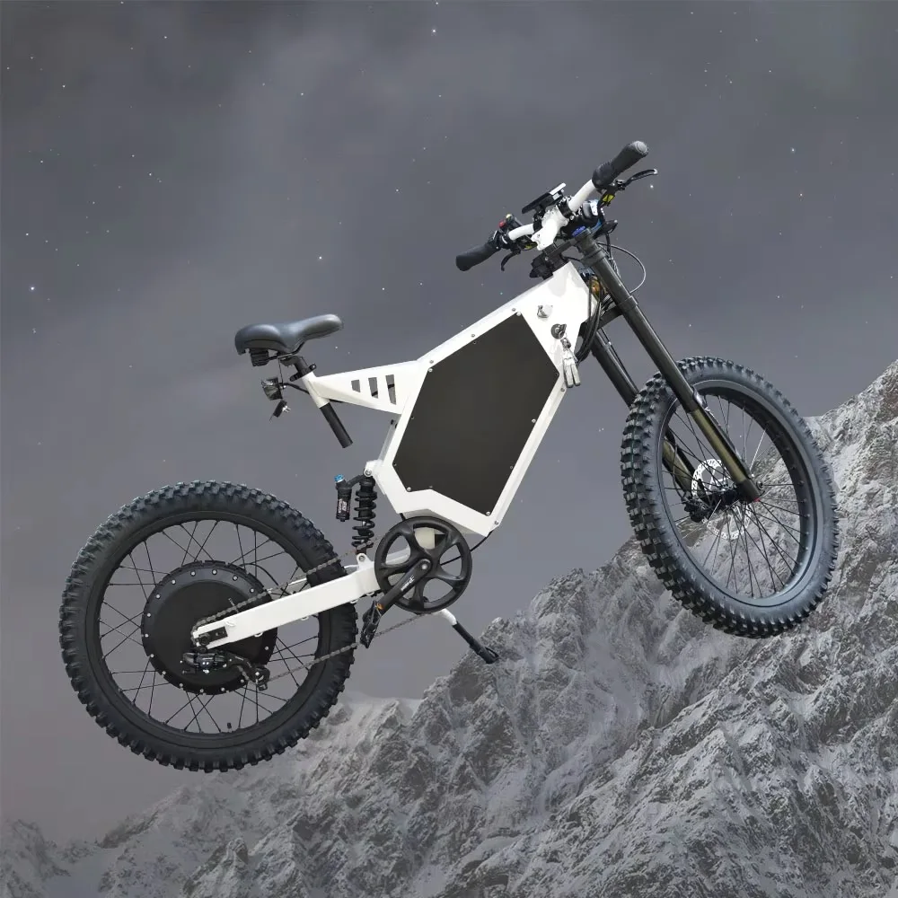 Super Power 8000W 72V Bomber Electric Cross Bike Central Motor Off-Road Electric Dirt Bike Fast Speed 48V Lithium Battery Power