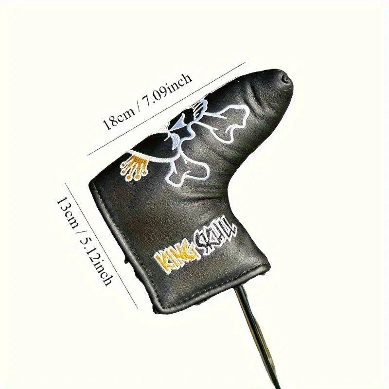 1pc Skull & Bones Golf Putter Headcover, Club Protector,Universal Fit For Men & Women Golfers, Perfect For Halloween Gift