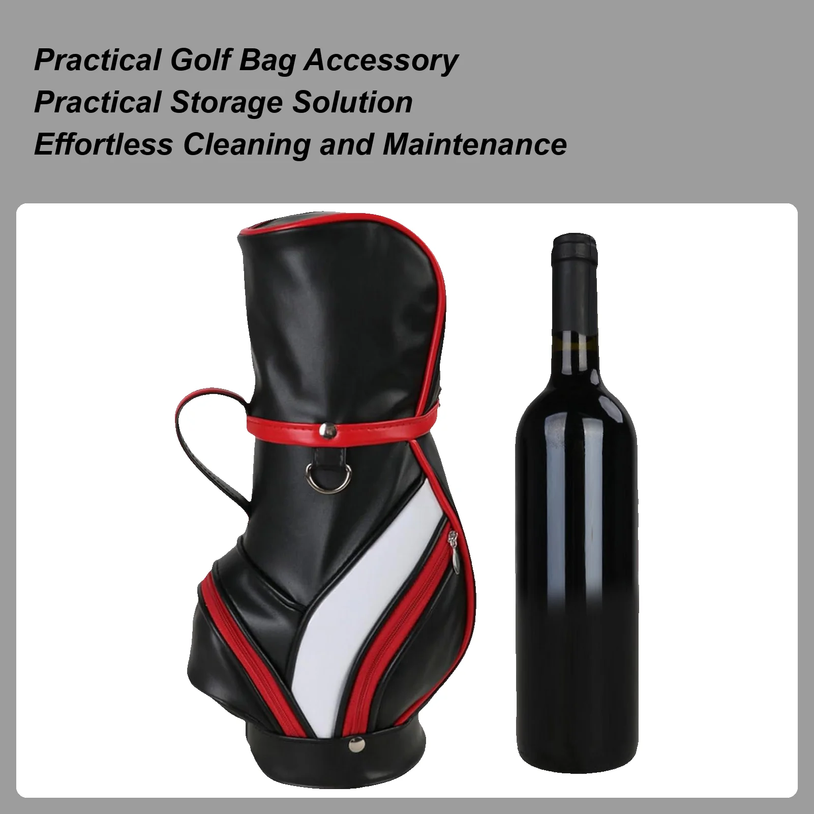 

Сумка для бутылки вина, изолированная сумка для вина из искусственной кожи, сумка для хранения, портативная переноска с несколькими карманами для пикников, вечеринок, игроков в гольф на открытом воздухе