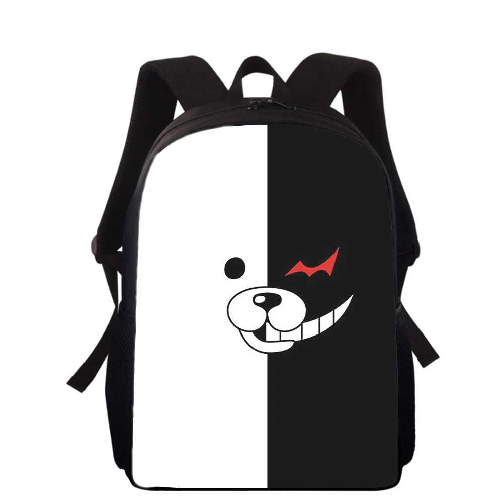 Danganronpa Monokuma anime 15 ”nadruk 3D plecak dla dzieci torby szkolne dla chłopców podstawowych dziewcząt plecak uczniów torby na książki szkoły