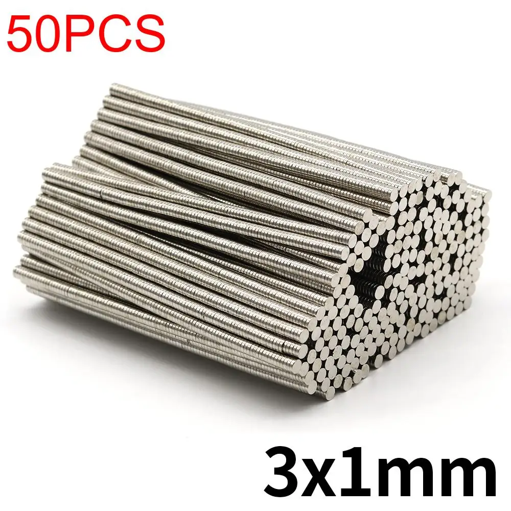 3 x 1 mm runder, superstarker Neodym-Magnet N35, leistungsstarker magnetischer NdfeB-Permanent-Kühlschrankmagnet, Imanes DIY