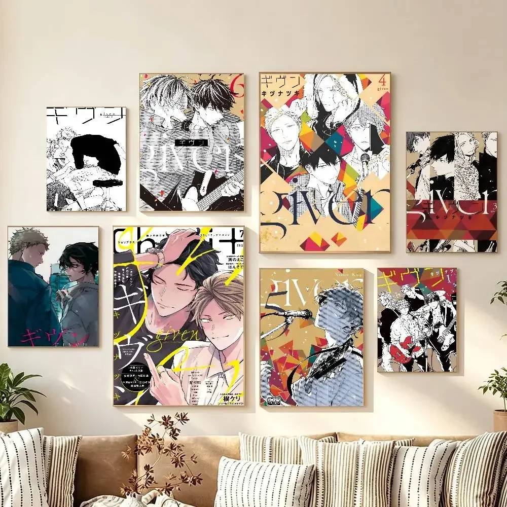 Given Manga Vai Receber- A-nime Modern Wall Art Poster Print Decorative Artwork Home Decor Bedroom Living Room Office Decoration