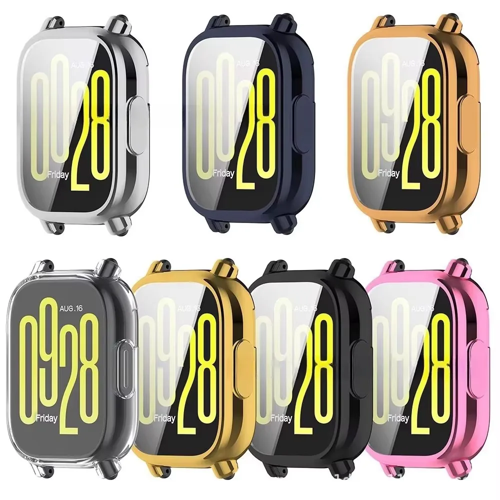 TPU-All-Inclusive-Hülle für Redmi Watch 5 Lite/5 Active Soft TPU Plating Protector Watch Cover Anzug für Redmi Watch