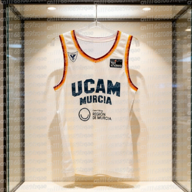 Camisetas de Baloncesto UCAM Murcia 2025-26, Nueva Colección ACB España, Camisetas Impresas en 3D, Casuales, Local y Visitante, para Adultos, Niños y Familias
