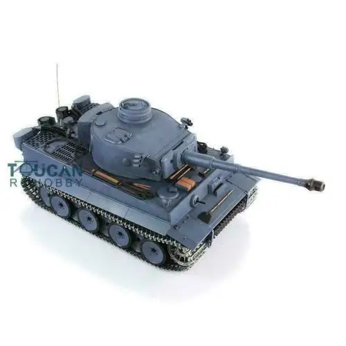 Upgraded Ver Heng Long TOUCAN 1/16 7.0 Upgrade Tiger I RC Tank 3818 360 Turret Barrel Retractable Metal Tracks Driving Motor