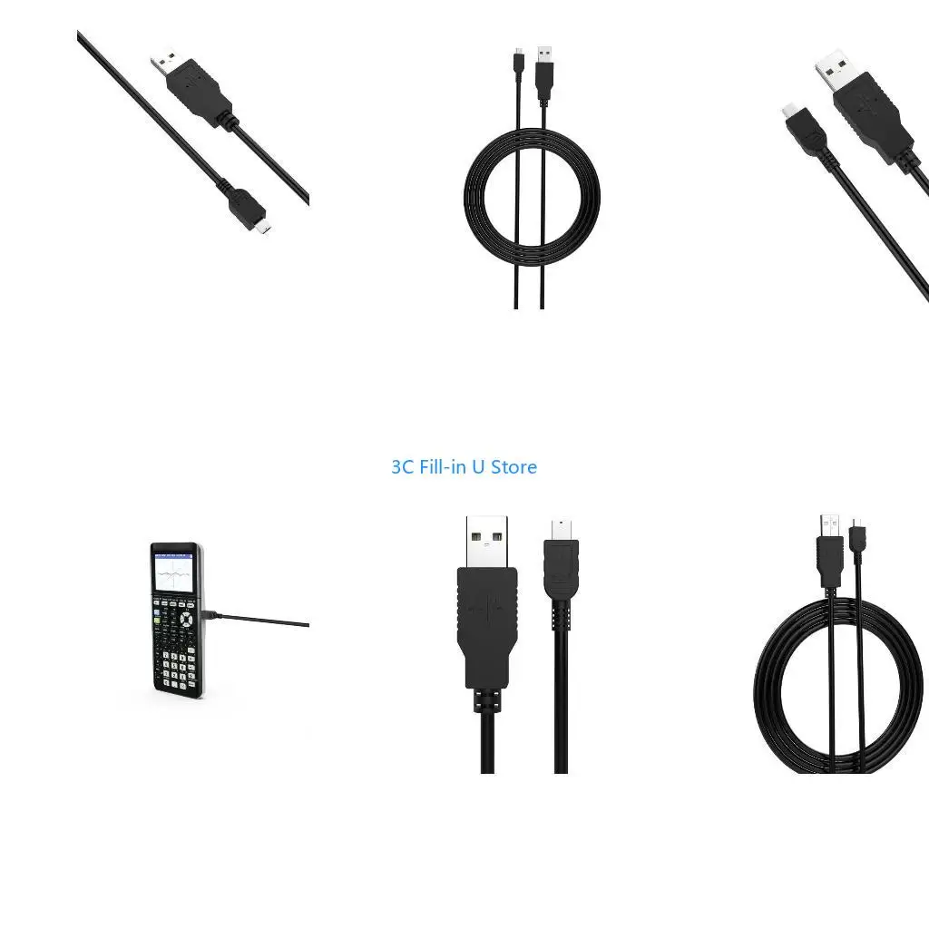 G8TA 1.5m/4.9ft USB 5Pin Cable for Texas Instruments TI-84 CE TI-Nspire TI TI CAS MP3 GPS