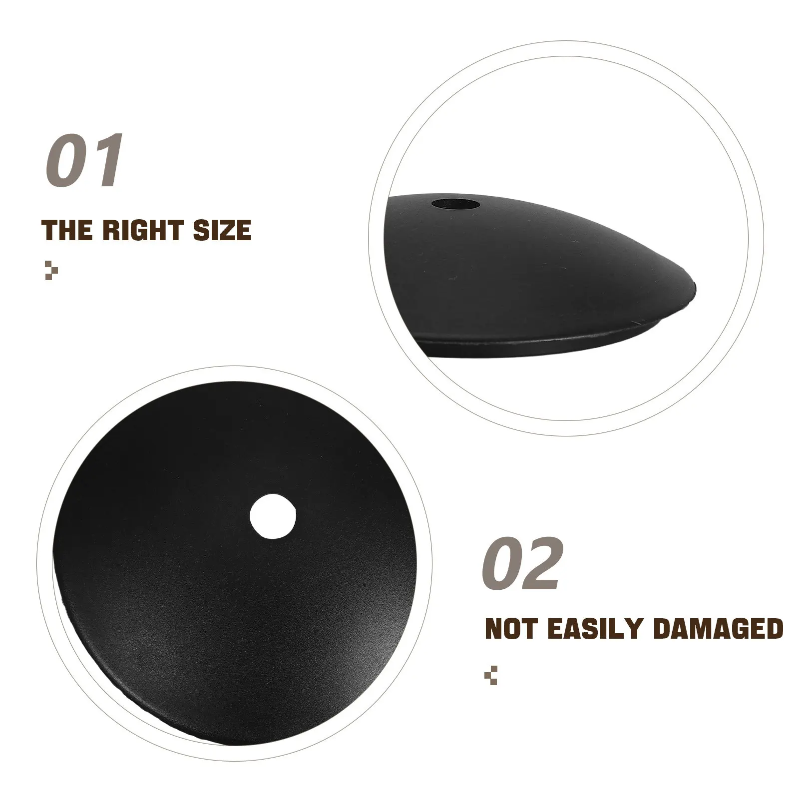 2Pcs Toilet Brush Odor Blocking Plate Anti-Stain Plastic Replacement Covers Toilet Brush Splash Proof Bathroom Cleaning