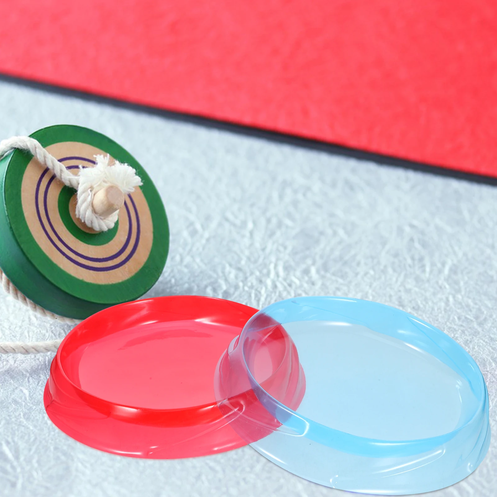 4pcs Kids Gyro Stadium Battling Top Plate Spinning Tops Tray Portable For Family Indoor Outdoor Competitions Plastic