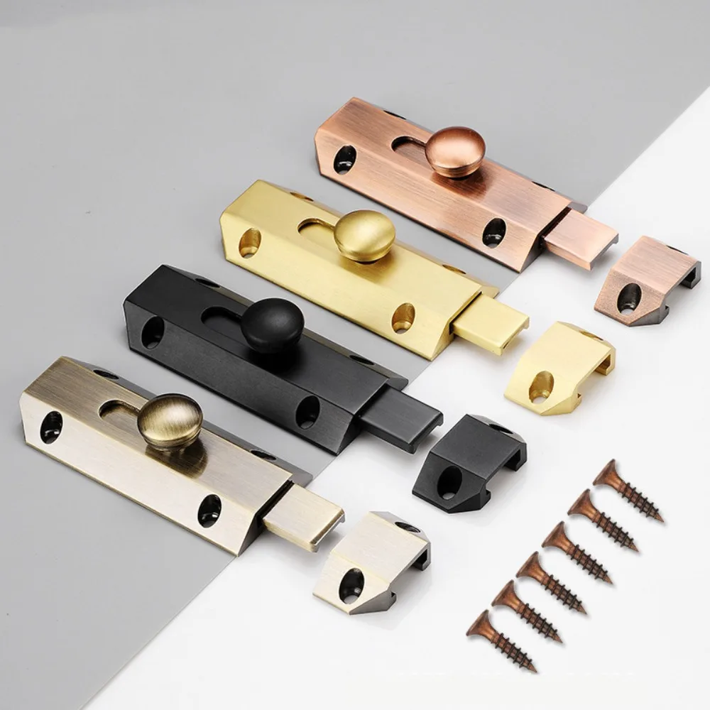 الحديثة مع مسامير مزلاج الباب تلميع تصفيح A-نوع قفل الباب الصلبة انزلاق البراغي سميكة قفل الباب الباب #2