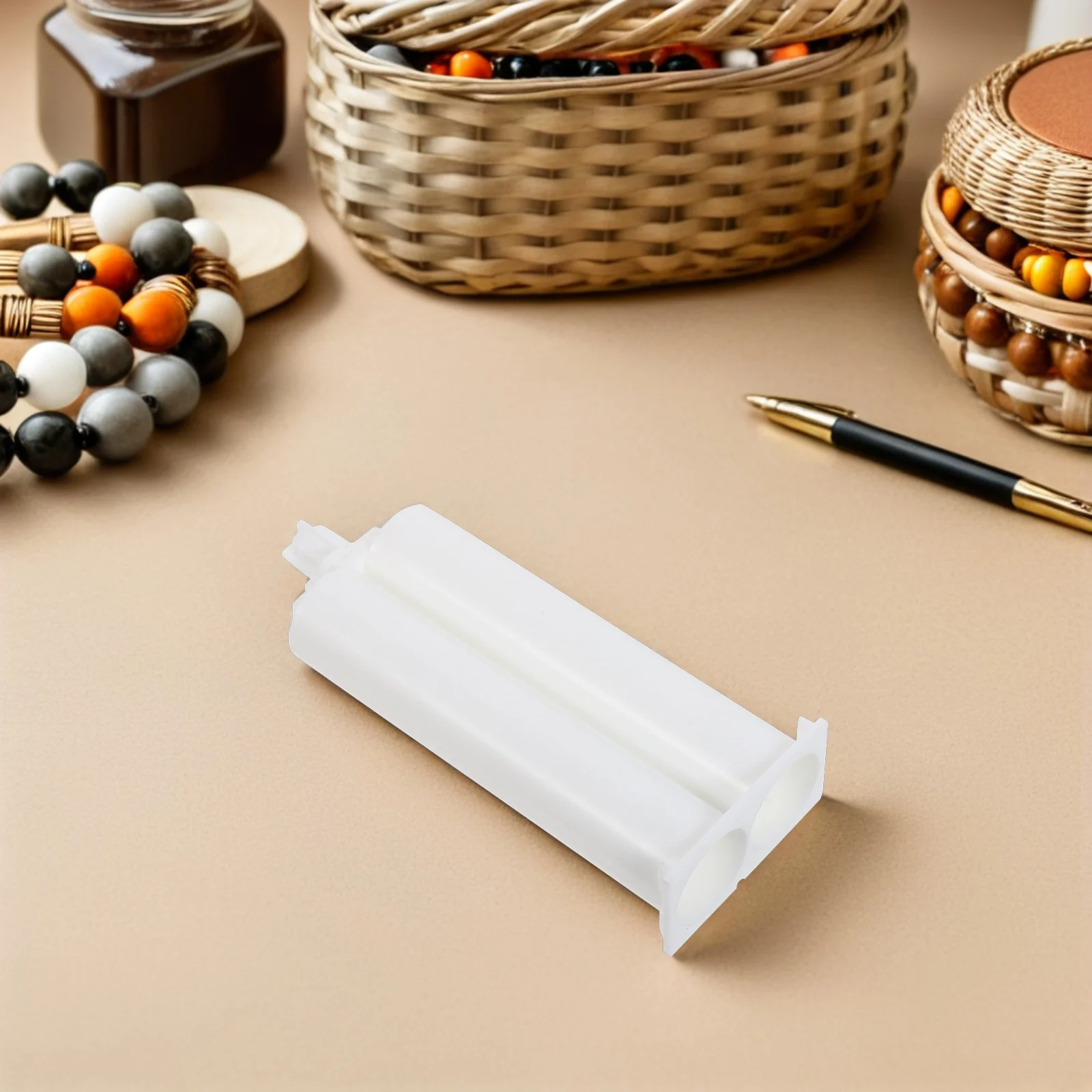 

10Pcs Glue Dispensing Tube 50Ml Dual-Component Plastic Cartridge for Ab Epoxy Adhesive Precision Applicator Industrial Crafting