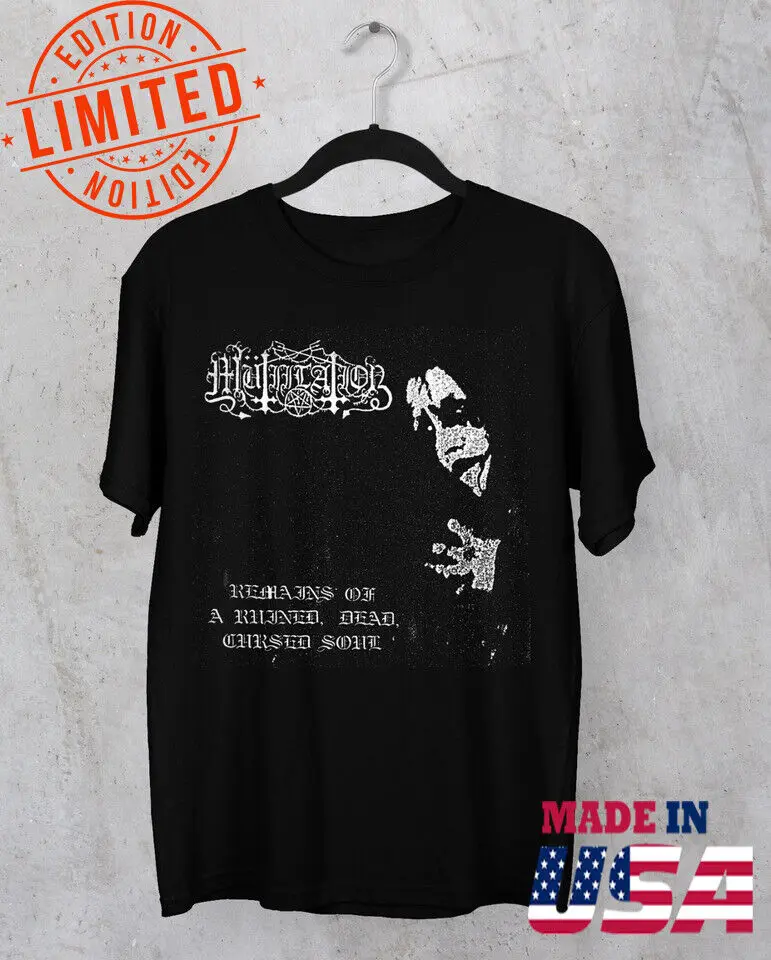 

Mütiilation band album T-shirt Black Short Sleeve All Sizes S-5xL