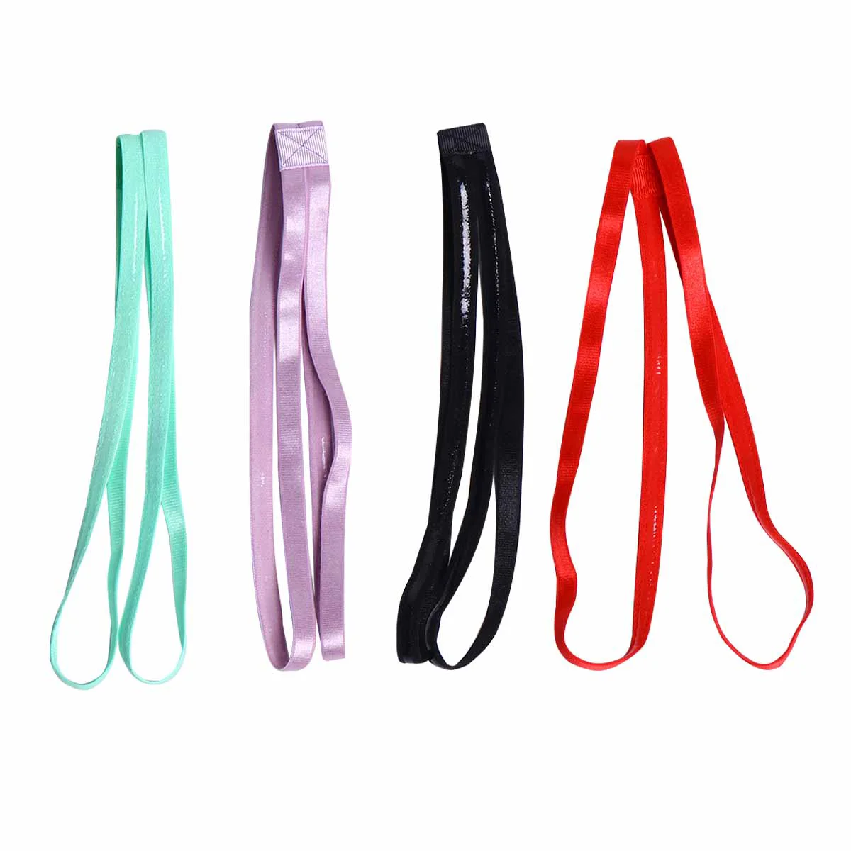 4 Pcs Hair Band Double Non-slip Sports Headband Hoop Elasticity Yoga 23×2×01CM Fitness Accessories