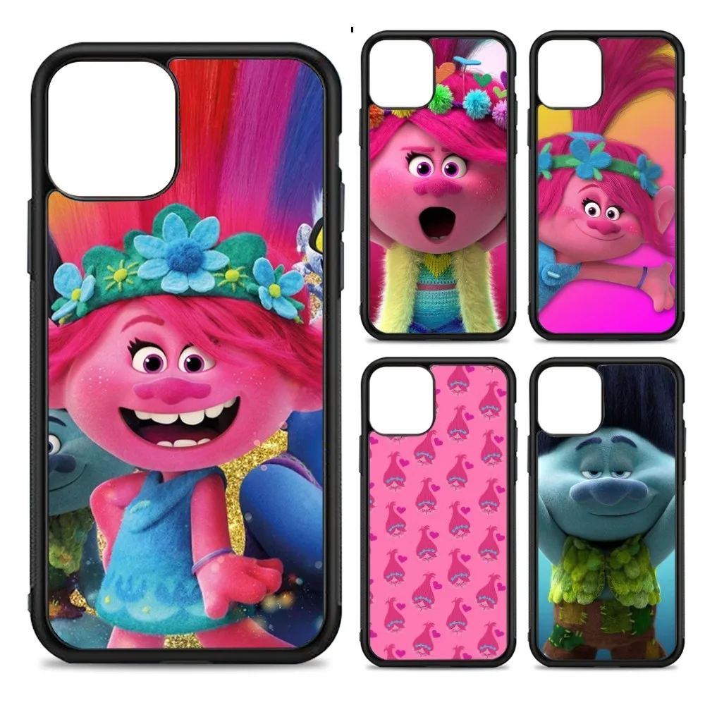 

Cartoon T-Trolls Phone Case Silicone PC+TPU For For IPhone 11 12 13 14 15 16 Plus Pro Max Cover