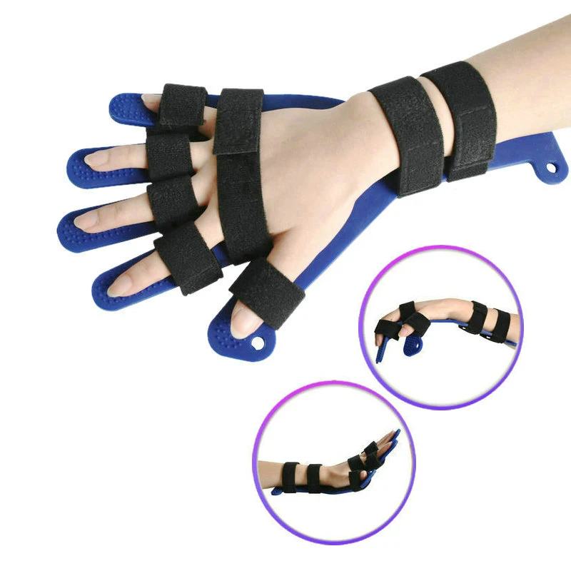 Hand Wrist Finger Orthotics Fixed Splint Fingerboard Cerebrovascular Accident Hand Brace With Belt Finger Corrector Board Tool