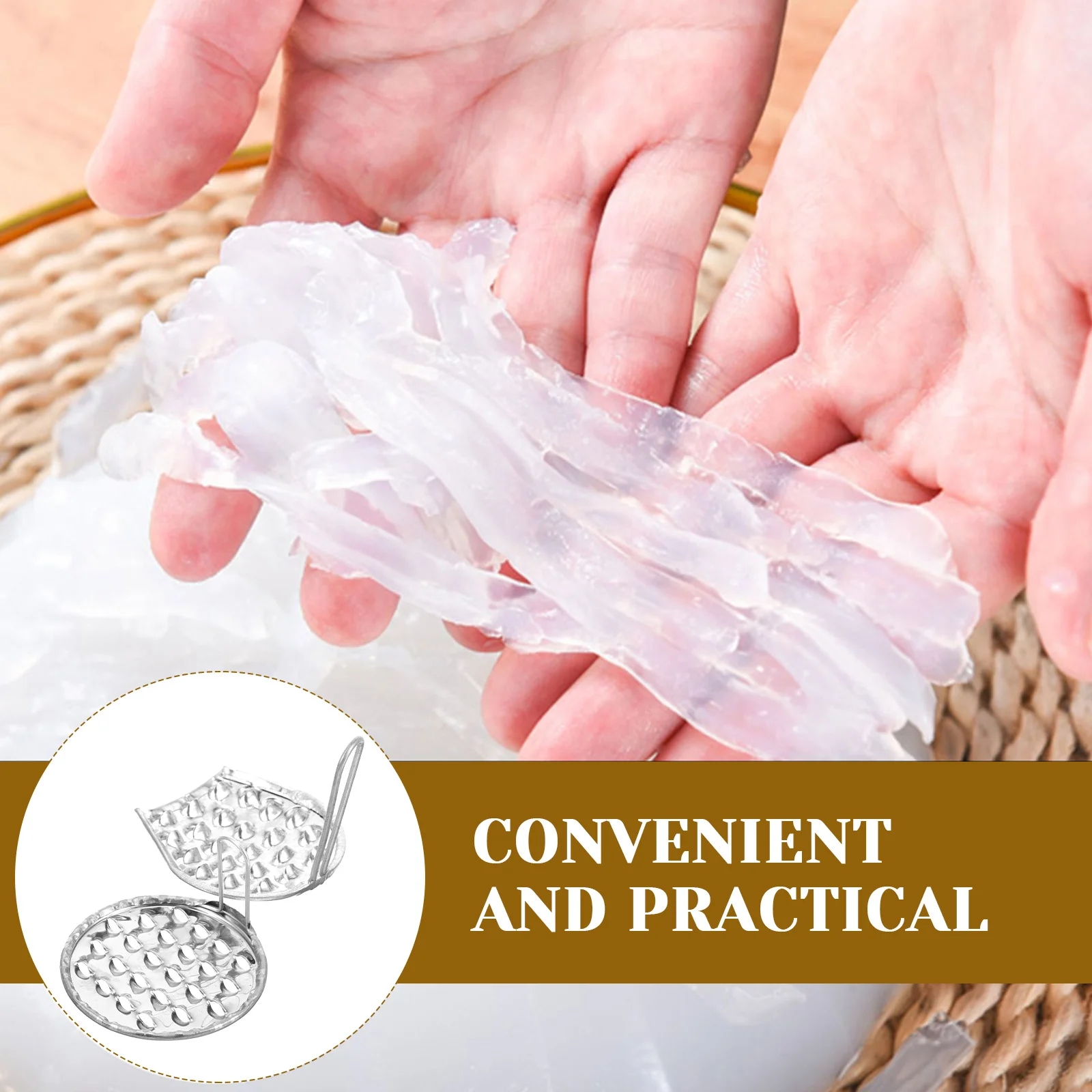 

2 Pcs Chinese Scraper Tool Household Kitchen Scrapper Bean Jelly Cold Food Scraping