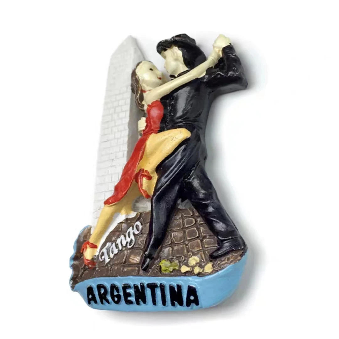 South America Argentina Tango 3D Fridge Magnets Tourism Souvenir Refrigerator Sticker Handicraft Gift Decoration