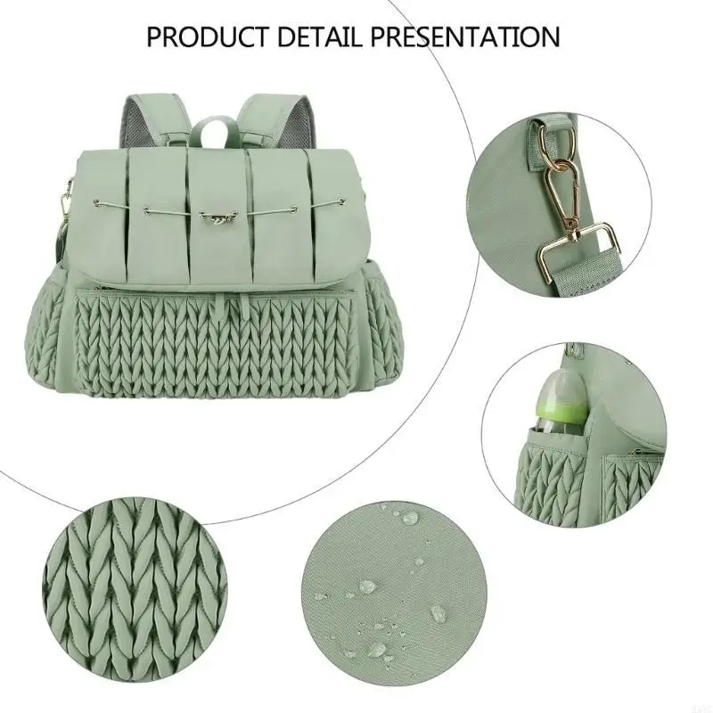 

A5YC Convenient Diaper Bag with Easy Conversion Mother Shoulder Bag Large Capacity Single Hand Bag Convertible Backpack