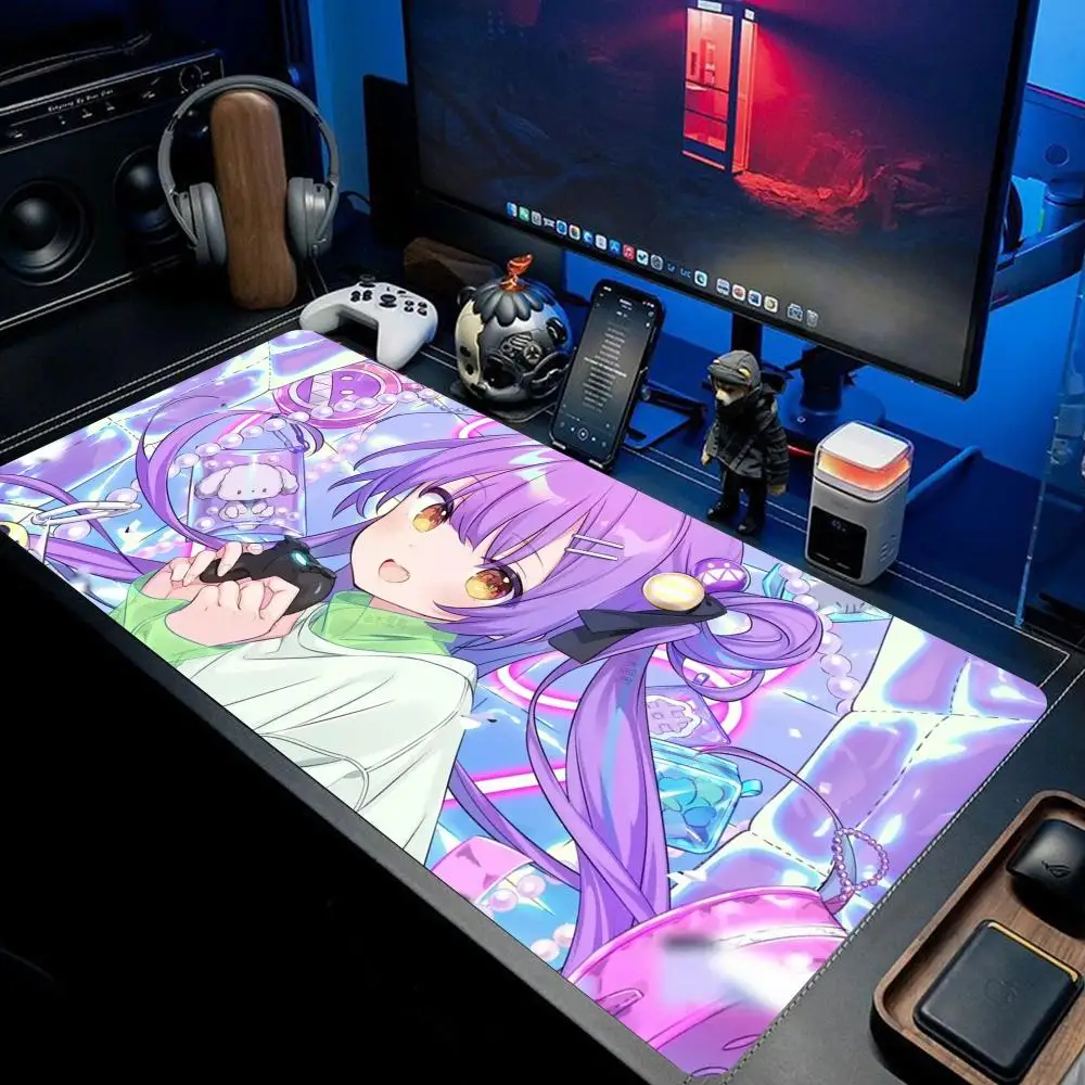 

Gaming Mouse Pad Gamer Carpet Kawaii Girl and Cat Keyboard Mat Long Padding Computer Accessories Mousepad Desk Mats Xxl XAXC