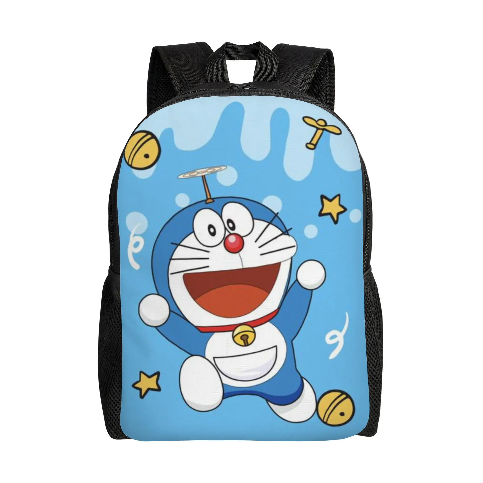 

Back to school season Bamboo Copter Rucksack Doraemon Couple Dual-Use Backpack