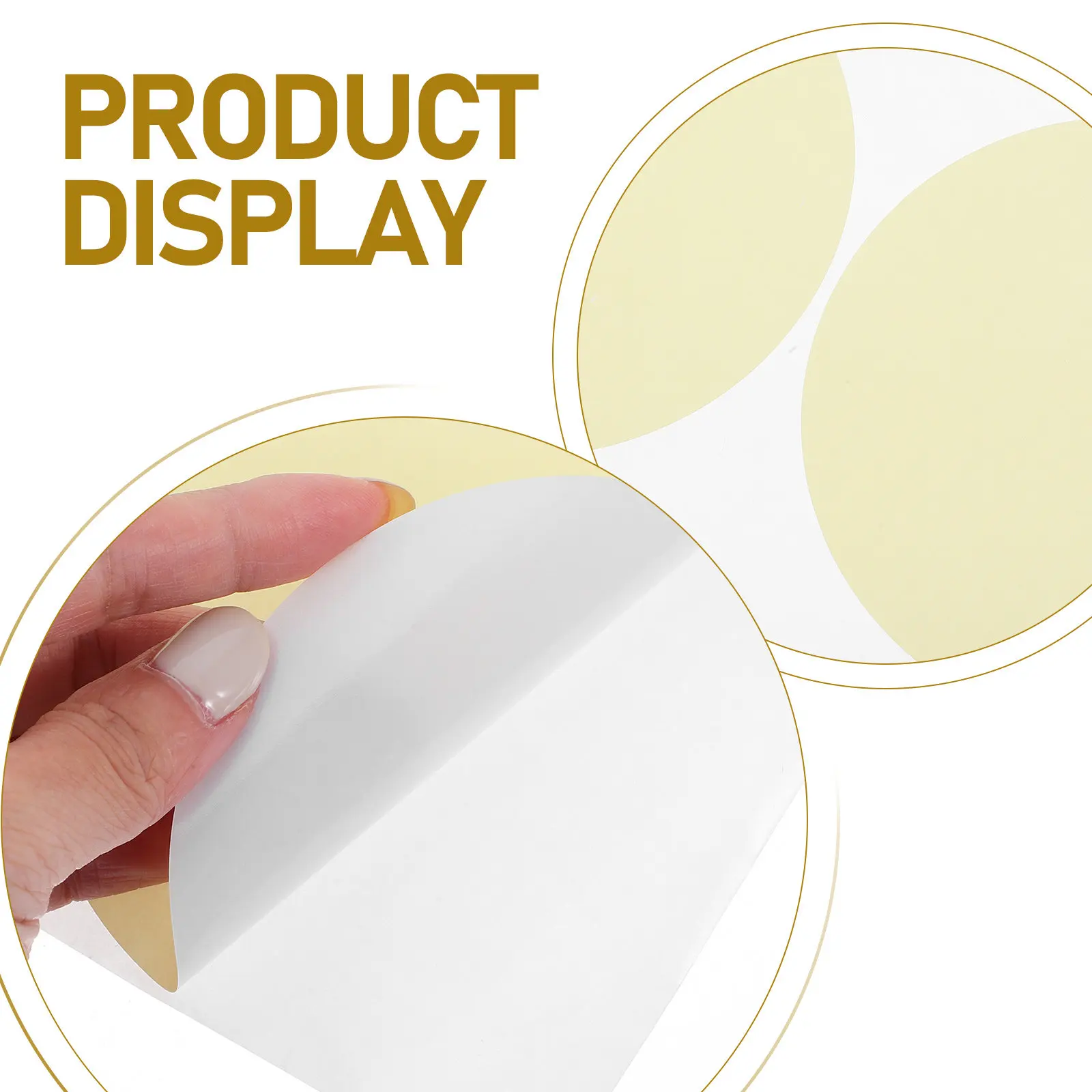 200Pcs Removable Blank Round Dot Labels Peel and Stick No Residue Elegant Design High Grip for Office Home Classroom Kitchen