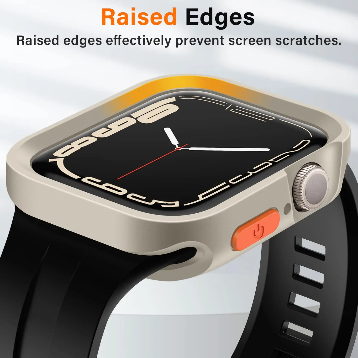 Apple Watch用の頑丈な保護ケース,耐衝撃性,耐衝撃性,合成皮革,iwatchシリーズ9,8,7, 6,5,4,se,40mm, 41mm, 44mm 45mm、49mm