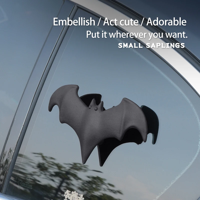 سقف السيارة الديكور الخفافيش ملصق السيارات ثلاثية الأبعاد الخفافيش الديكور مرونة قرون السيليكون سهلة العثور على سيارة دراجة نارية خوذة الديكور