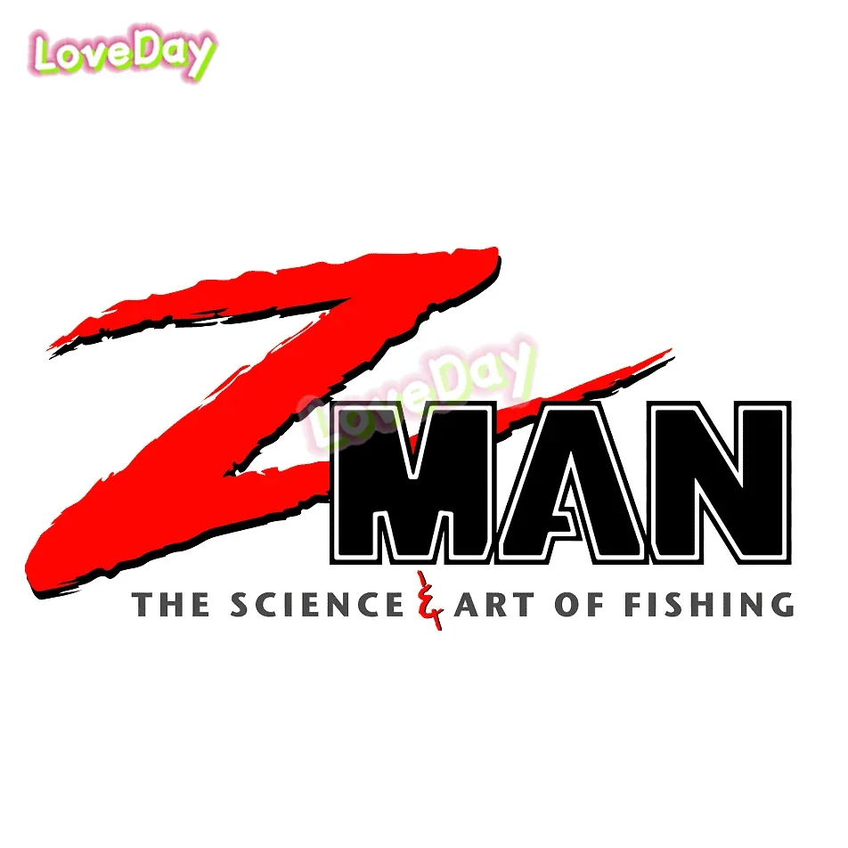 ZMAN / Z-Man ملصق فن الصيد العلمي شعار الفينيل السحر ملصق نافذة السيارة ملصق قارب سريع
