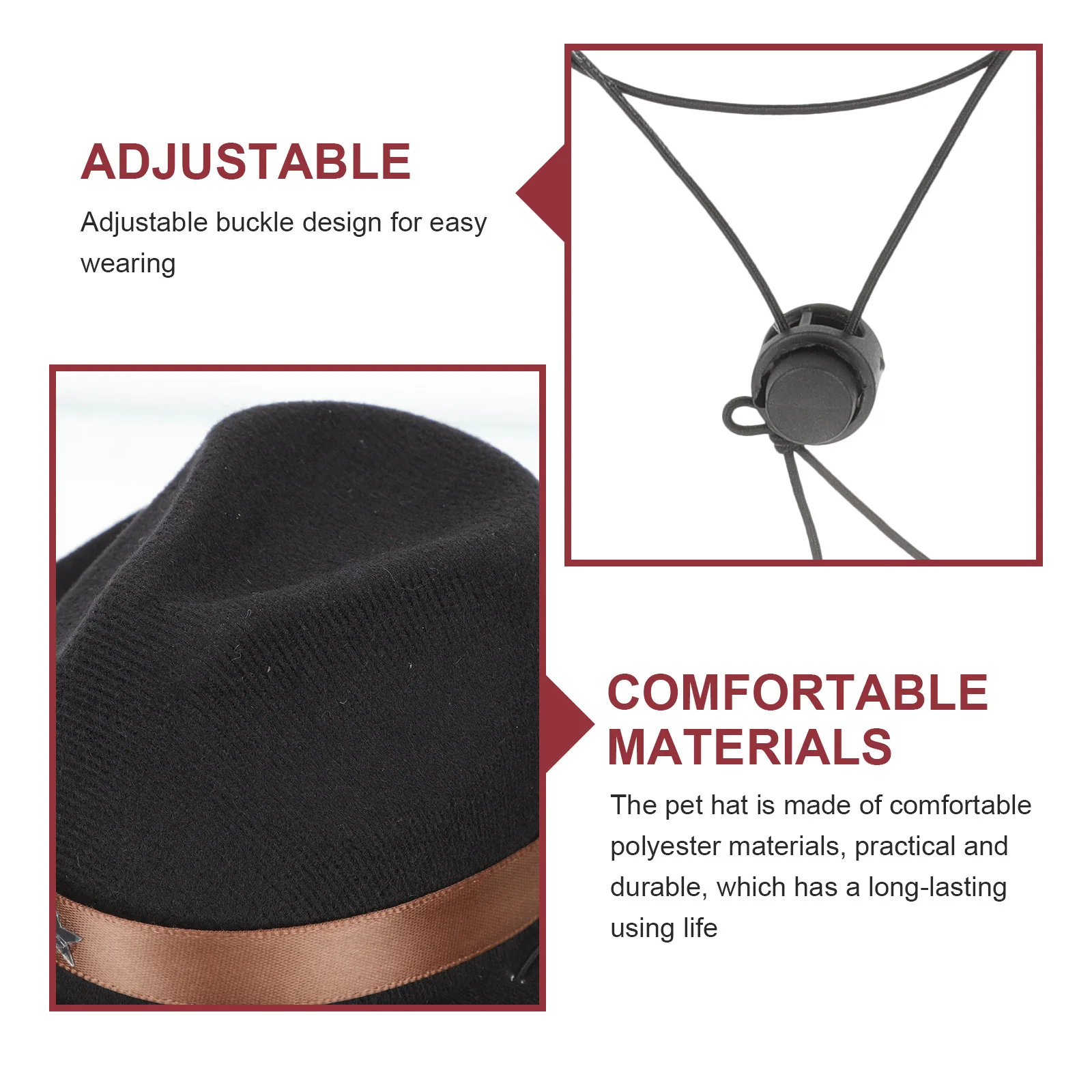 

Dog Cowboy Hat Decorative Pet Hat Fashionable Dog Cat Headdress Party Supplies Stylish Pet Costume Cat Clothing Decor