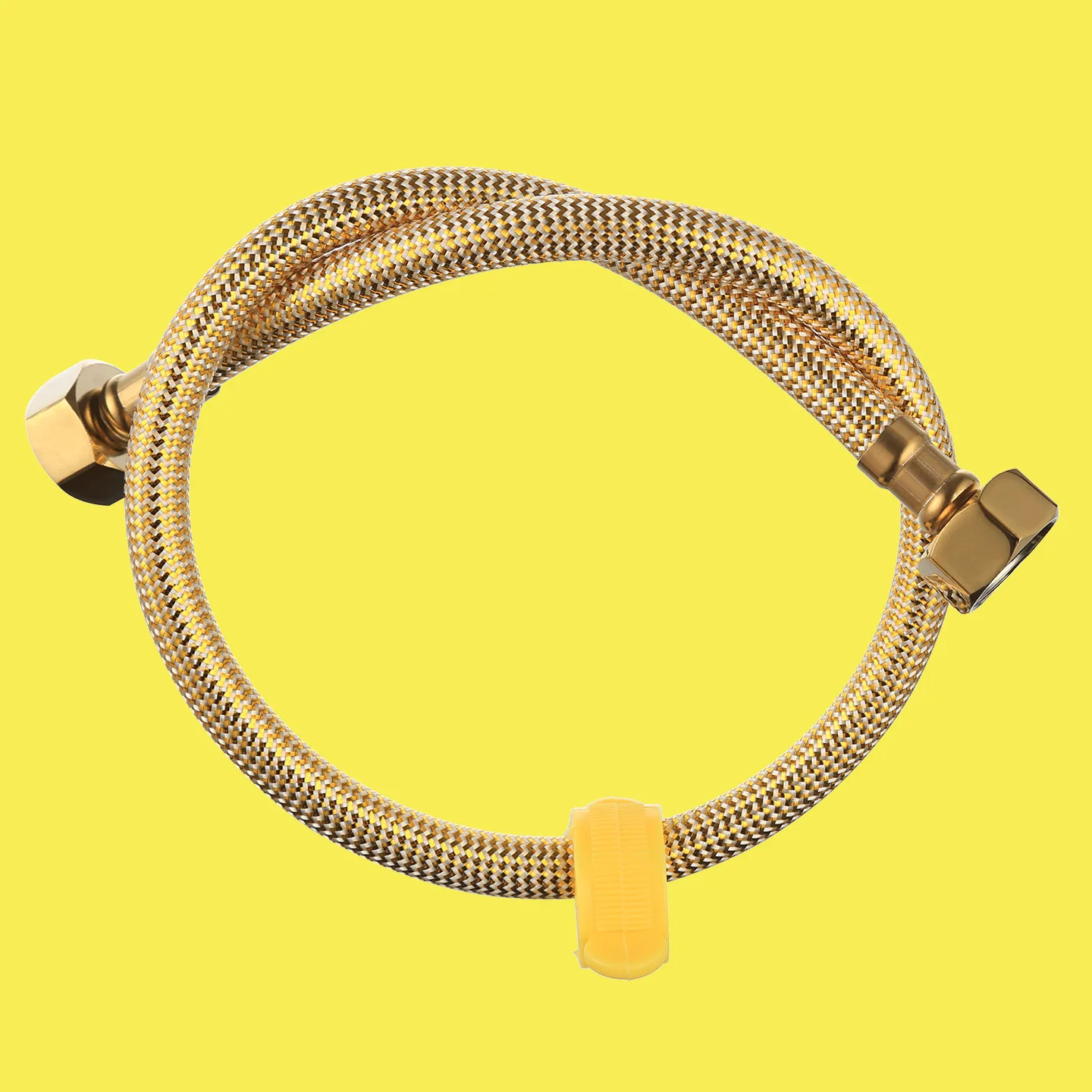 Golden Stainless Steel Toilet Inlet Pipe Braided Explosion-proof Pipe Hot and Cold Universal Water Heater Outlet Pipe Hose