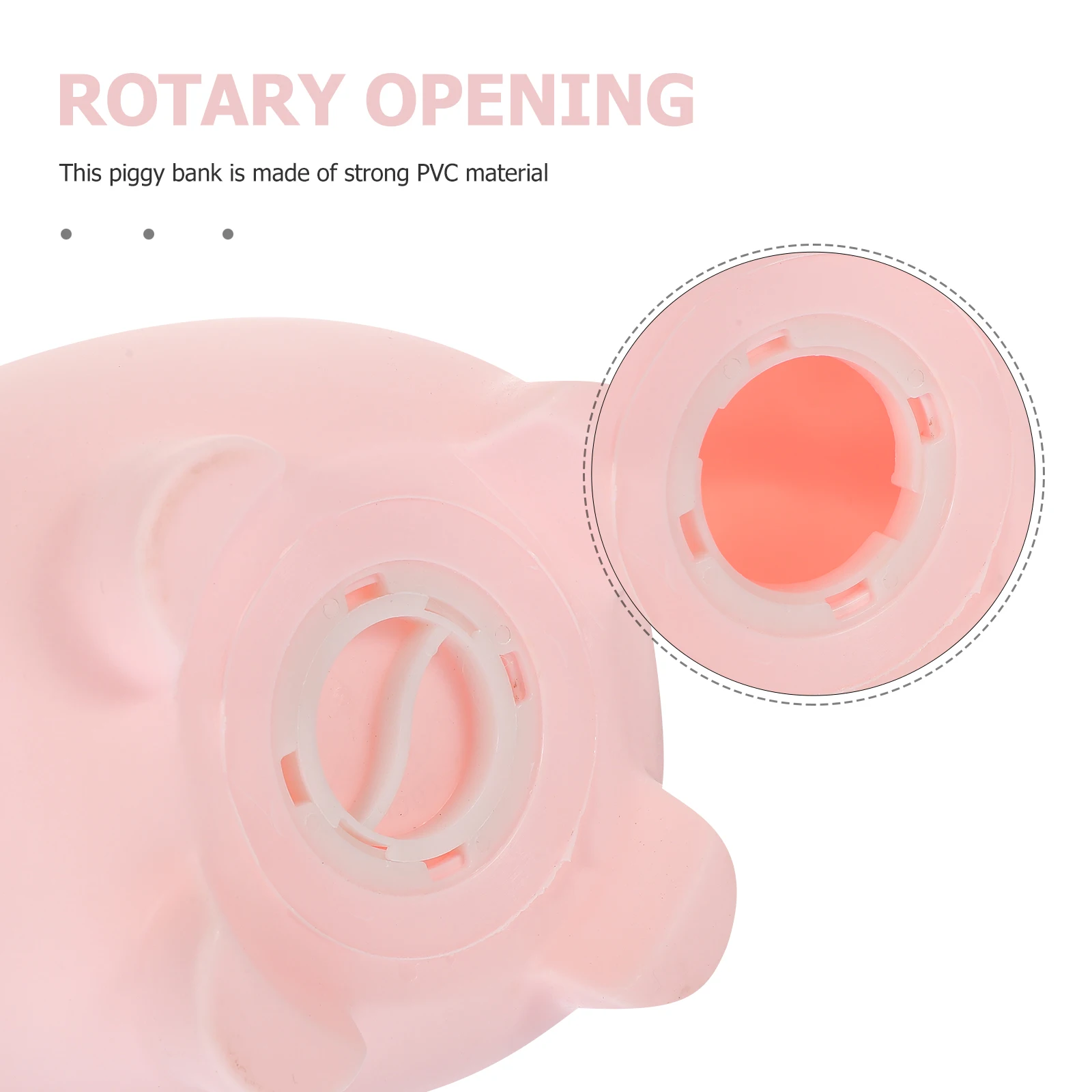 

Piggy Bank Small Pig Shaped Savings Pot For Large Blue PVC Durable Safe Smooth Birthday Christmas Gift