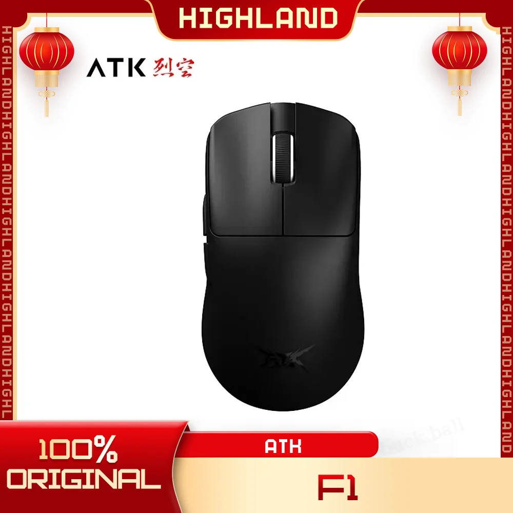 

Atk F1 Pro Max Mouse F1 Ultimate 8K Wireless Bluetooth Mouse 2 Mode Lightweight Paw3950/Ultra Fps Office Mouse Gaming Mouse Gift